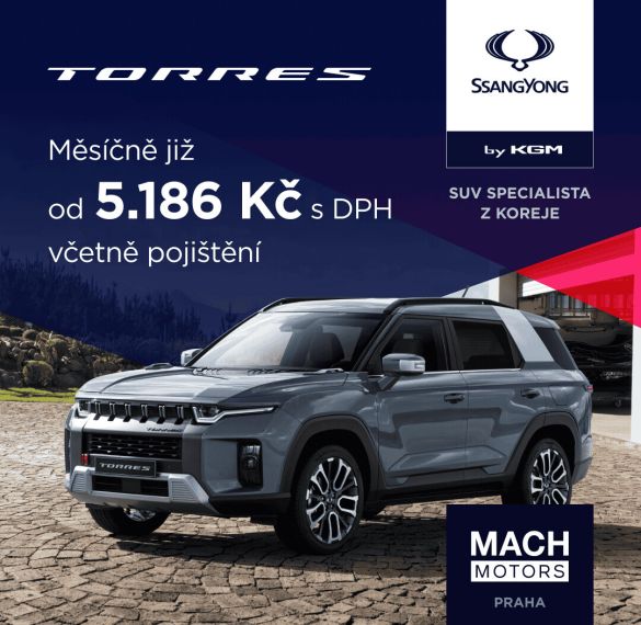Praha - SsangYong Torres zvýhodnění