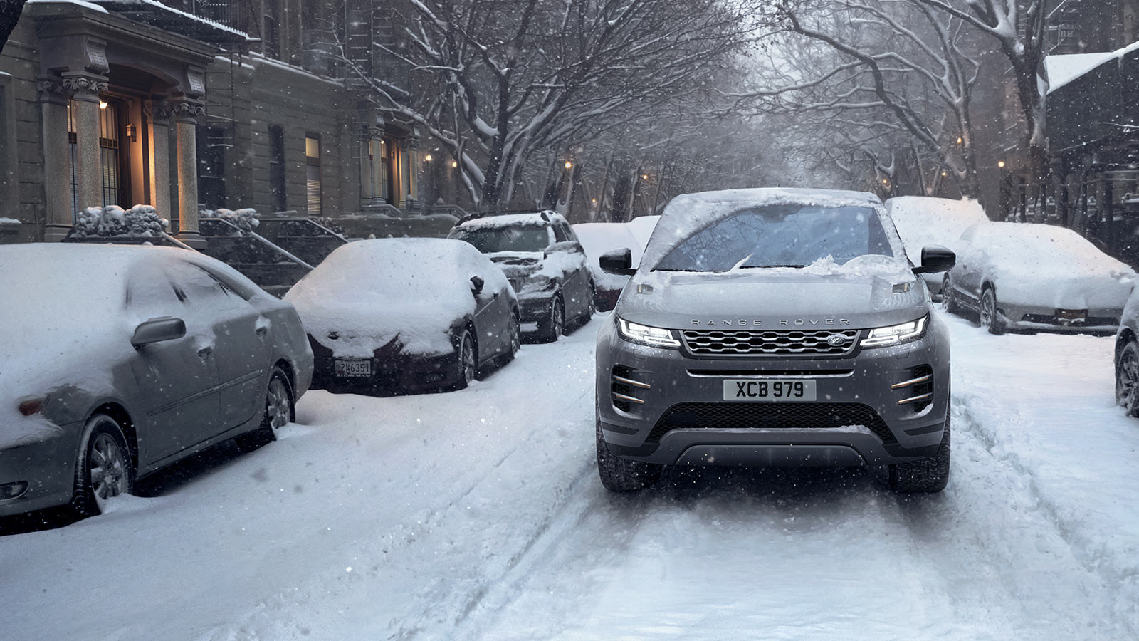 RANGE ROVER EVOQUE na sněhu