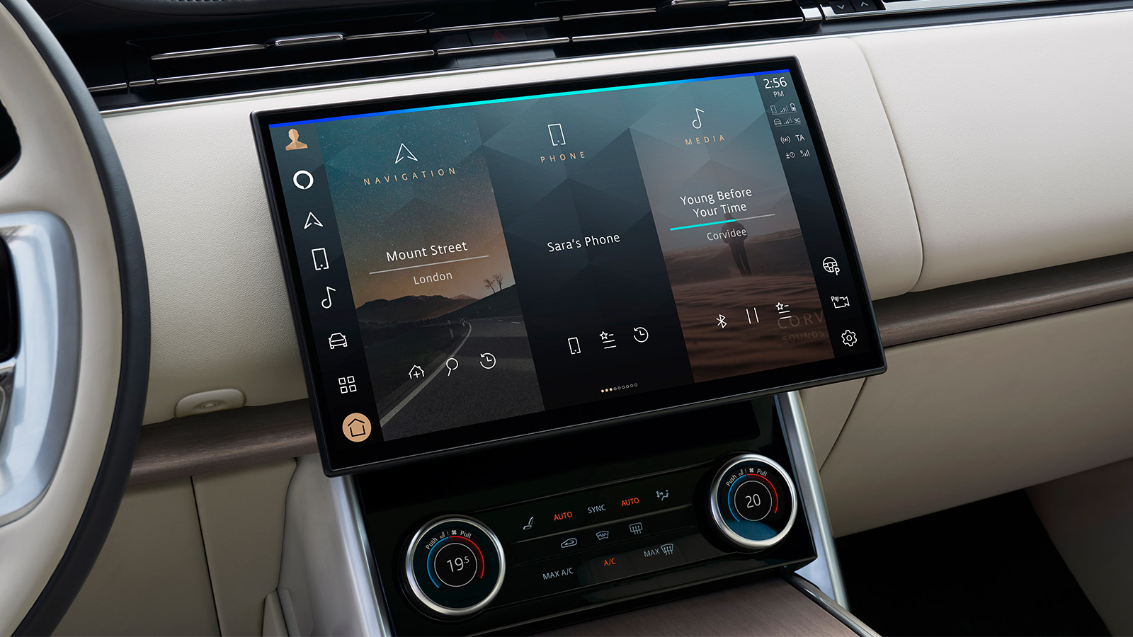 ELEGANTNÍ ZAKŘIVENÁ DOTYKOVÁ OBRAZOVKA S ÚHLOPŘÍČKOU 13,1